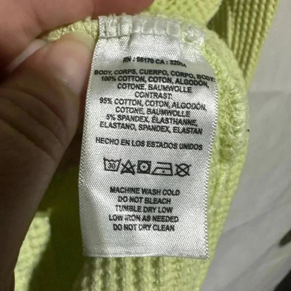 Anthropologie T.La Women’s Medium Waffle Knit Henley Thermal Shirt Yellow EUC! - Picture 4 of 4